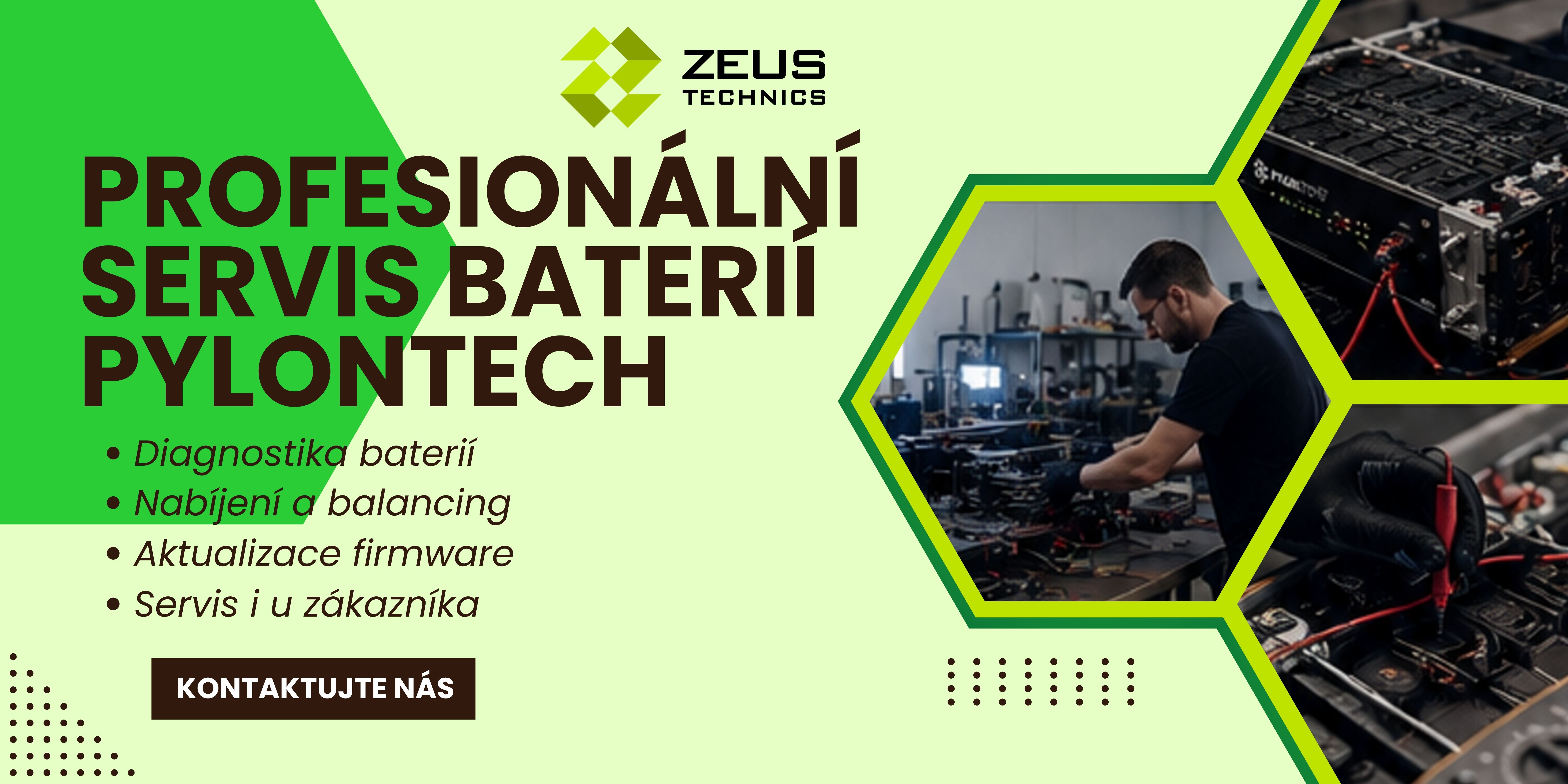 Profesionální servis, nabíjení a vybalancování baterií Pylontech